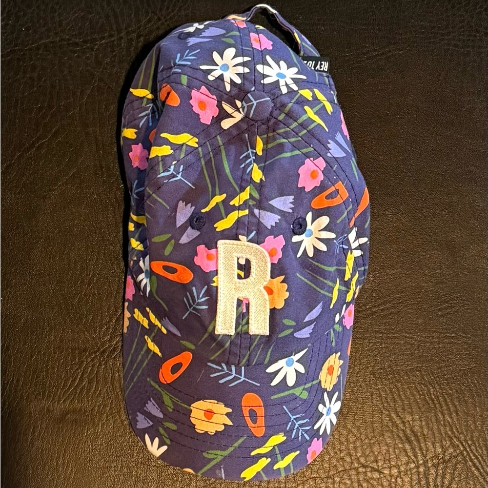 Rey to Z Floral Baby Cap with Embroidered R